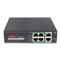 купить Коммутатор PoE  4-портовый ONV-H1064PL long distance <4 порта 10/100Mbps PoE802.3at/af,  2 Uplink порта 10/100Mbps, 250 Meters @10M, Bandwidth:1.6Gbps, бюджет мощности PoE 60W> в Алматы фото 1