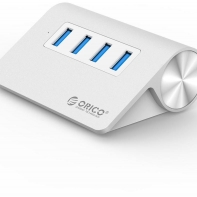 купить USB Хаб ORICO M3H4-V1-SV-PRO <USB3.0x4, Type-A, 93*66*32mm, SILVER> в Алматы фото 1