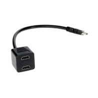 купить Разветвитель HDMI Cablexpert DSP-2PH4-002, HD19F/2x19F, 1 компьютер => 2 монитора, пасcивный, Full-H в Алматы