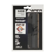 купить Модуль памяти Patriot Viper 4 Blackout, PVB464G320C6K, DDR4, DIMM, 64Gb, KIT, 2x32Gb, 3200Mhz, CL16 в Алматы фото 2