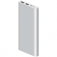 купить Портативное зарядное устройство, Xiaomi, Mi Power Bank 10000mAh 3 (2019 Type-C)(PLM13ZM)VXN4273GL,Fast Charge (18W), Выход USB: 2*1.5A, Индикатор заряда батареи, Кабель Micro USB в комплекте, Серебристый в Алматы фото 2