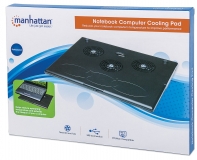 купить Охлаждающая подставка Manhattan Notebook Cooling Pad Three вентилятор 60 мм USB в Алматы фото 2