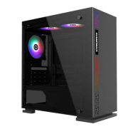 купить Корпус ПК без БП GameMax H605-TR <ATX, 1x120 FRGB, Micro-Tower Case, USB2.0x2, USB3.0x1, 350x188x380mm> в Алматы фото 2
