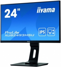 купить Монитор LCD 23.8** [16:9] 1920х1080(FHD) IPS, nonGLARE, 250cd/m2, H178&deg;/V178&deg;, 1000:1, 5M:1, 16.7M, 4ms, VGA, HDMI, DP, USB-Hub, Height adj, Pivot, Tilt, Swivel, Speakers, Audio out, 3Y, Black в Алматы фото 2