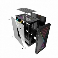 купить Корпус Wintek XGame T-5618 TG, ITX/ATX, USB 1*3.0/2*2.0, HD-Audio Mic, 0,5mm, 1*ARGB fan contr в Алматы фото 2