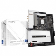 купить Сист. плата Gigabyte Z590 VISION D, Z590, 1200, 4xDIMM DDR4, 3xPCI-E x16, PCI-Ex1, M.2, 6xSATA, HDMI, WIFI6, BOX в Алматы фото 1