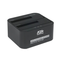 купить External 2,5"/3,5" Docking Station, Agestar 3UBT6-6G, for SATA 2 HDD, USB 3.0, ext. PS, black в Алматы фото 1