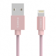 купить Кабель Lightning ORICO LTF-10-V2-PK <1М, USB2.0, Pink> в Алматы фото 1
