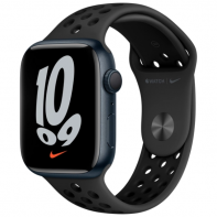 купить Apple Watch Nike Series 7 GPS, 45mm Midnight Aluminium Case with Anthracite/Black Nike Sport Band - Regular, A2474 в Алматы фото 1