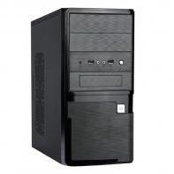 купить Корпус ПК без БП Smart SX-C5820 <microATX, 360*175*365mm, 0.4mm, 2xUSB, BLACK> в Алматы фото 1