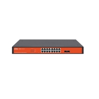 Купить Коммутатор настраиваемый Wi-Tek PoE 250Вт, порты 16 PoE GE + 2 SFP, Easy Smart WI-PCES318GF Алматы