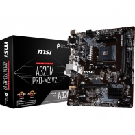 купить Материнская плата MSI A320M PRO-M2 V2 AM4 A320 2xDDR4 4xSATA3 RAID 1xM.2 D-Sub DVI HDMI mATX в Алматы фото 1