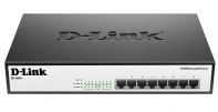 купить D-Link	Коммутатор	DES-1008P+ Ethernet Unmanaged Switch with 8 10/100-BaseTX PoE ports PoE Budget 140W в Алматы фото 1