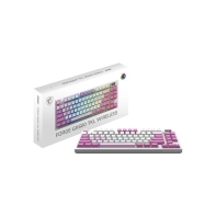 купить Игровая Клавиатура MSI FORGE GK600 TKL W VIOLET RU, Механическая/WIFI/BT/USB2.0/RGB/83кл./1.8м Белая в Алматы фото 3