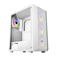 купить Компьютерный корпус FSP CMT218 (ARGB,White), Без БП, 1xUSB3.0, 4xFAN ARGB, Tempered Glass, ATX в Алматы фото 1
