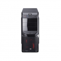 купить Компьютерный корпус, Aerocool, V3X Advance Black Edition, ATX/Micro ATX, USB 3.0/ 2.0, HD-Audio  Mic, Кулер 8см, Кулер 12см LED, Высота процессорного кулера до 150мм, Толщина 0,5мм, Без Б/П, Чёрный в Алматы фото 2