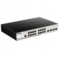 купить Коммутатор, D-Link, DGS-1210-20/ME/B1A, 19-дюймовый стоечный, 16 портов 10/100/1000M RJ45 4 порта SFP 1 консольный порт RJ-45, Управляемый, Корпус металл, 1U в Алматы фото 2