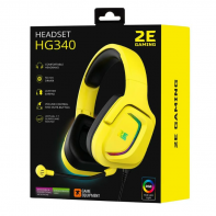купить Гарнитура игровая 2E GAMING HG340 RGB USB 7.1 Yellow в Алматы фото 4