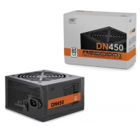 купить Блок питания, Deepcool, DN450 DP-230EU-DN450, 450W, APFC, ATX, 20 4pin, 4 4pin, 5*Sata, 3*Molex, 2*PCI-E 6 2pin, Вентилятор 12см, Кабель питания, Чёрный в Алматы фото 1
