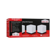 купить Домашняя Mesh Wi-Fi система GbE AC1900 Mercusys Halo H50G (3-pack) <Бесшовный роуминг, 1300 Mbps on 5 GHz, 600 Mbps on 2.4 GHz, 802.11ac/a/b/g/n, 3 GbE порта WAN/LAN (автоопределение), площадь покрытия 500 м?> в Алматы фото 3