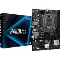 купить Материнская плата ASRock H410M/AC LGA1200 2xDDR4 4xSATA 1xUM.2 HDMI WiFi mATX в Алматы фото 1