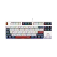 Купить KeyBoard USB, Acer OKW305, 87 buttons, rus/lat, White/Blue/Red Алматы
