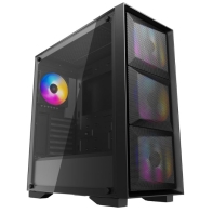 купить Корпус Deepcool MATREXX 50 4xARGB-Fan (MATREXX 50 MESH-4FS) (2x USB 2.0 / 1x USB 3.0 / наушники(HD) / микрофон) 4 RGB Fan 12cm ATX в Алматы фото 1