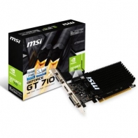 купить Видеокарта MSI GeForce RGT 710 2GD3H LP 2GB DDR3 64-bit DL-DVI-D/HDMI/VGA в Алматы фото 1