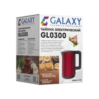 купить Чайник электрический с двойными стенками GALAXY GL0300, 2000Вт, Объем 1,7 л, 220В/50Гц Красный в Алматы фото 3