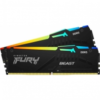 купить ОЗУ Kingston Fury Beast RGB,  DIMM DDR5, 64 Gb (32GB x2), 6000 МГц, CL36, 1.35 В, KF560C40BBAK2-64 в Алматы фото 1