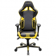 купить Игровое компьютерное кресло, DX Racer,  OH/RV131/NY, ПУ экокожа, Вид наполнителя: губчатая пена высокой плотности (54 кг/м?), Металлическая основа кресла, Механизм качания: топ-ган, Прорезиненные колеса в комплектации, Чёрный/Жёлтый в Алматы фото 4
