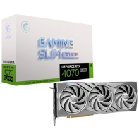 купить Видеокарта MSI GeForce RTX 4070 SUPER 12G GAMING SLIM WHITE в Алматы фото 2