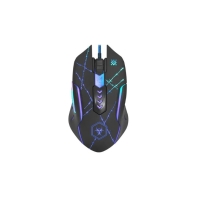 Купить Мышь проводная игровая оптическая Defender Forced GM-020L (черный),USB, 6 кн. + колесо, коврик Алматы
