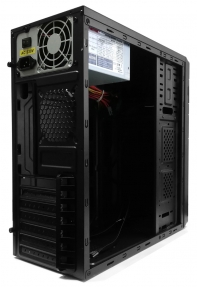 купить CASE Qmax КB11В ATX MidiTower, 2,5* x 2, 3,5*x 4,  5,25* x 1 , Expansion Slots x 7, USB x 2, 40 х 17,3 х 41 см, Steel 0,4mm, ATX/Micro-ATX/Mini-ITX, black, PC 400W (20+4pin, 4pin, 2xSATA, 2xIDE) в Алматы фото 2