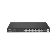 Купить PoE-коммутатор с облачным управлением 26GE+2SFP Tenda TEG2228P-24-410W с 24-Port PoE черный Алматы
