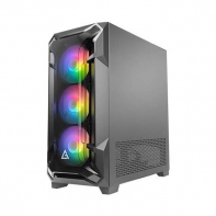 купить Компьютерный корпус DF600 FLUX,black, 3 ARGB FAN + 2 FAN , ATX midi tower (w/o PSU) в Алматы фото 3