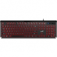купить Клавиатура проводная Genius SlimStar 260 USB, RU BlK+RED Genius 31310013408 в Алматы фото 3