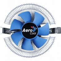 купить Кулер для процессора, Aerocool, Verkho i, Intel 1156/1155/1151/1150/775, 900W, 80мм, 1200-2500&plusmn;10% об/м, 4pin, Габариты 103х103х45мм, Серебристо-Голубой в Алматы фото 1