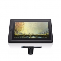 купить Графический планшет, Wacom, Cintiq 13HD RU/PL/EN (DTK-1300), Разрешение 5080 линий на дюйм, Размер рабочей области 293,8*165,2 мм, USB, HDMI, Размер 375*248*14 мм, Чёрный в Алматы фото 2