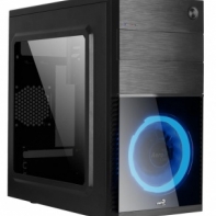 купить Компьютерный корпус, Aerocool, CS-105 Blue ACCS-PC09011.B1, Micro ATX/mini-ITX, USB 1*3.0/1*2.0, HD-Audio Mic, Кулер 120мм LED, Высота процессорного кулера 148 мм, Длина VGA до 320мм, 1*5.25*/ 2*3.5*/1*2.5*, 361x187x355мм, Без Б/П, Чёрный в Алматы фото 1