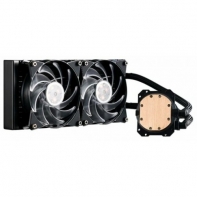 купить Водяное охлаждение для CPU CoolerMaster MasterLiquid ML240L RGB 4-pin(PWM) 650-2000RPM 15dBA LGA1151/1150/1155/2066/2011/1366/AM4/AM3+/AM3/AM2+/AM2FM2+/FM2/FM1 MLW-D24M-A20PC-R1 в Алматы фото 3