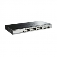 купить D-Link	Коммутатор	DGS-1510-28/A1A	Управляемый стекируемый коммутатор SmartPro с 24 портами 10/100/1000Base-T, 2 портами 1000Base-X SFP и 2 портами 10GBase-X SFP+ в Алматы фото 1