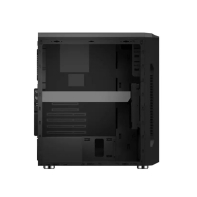 купить Корпус Wintek Flame D525-B TG, Midi Tower, ATX, Black, 2x3.5*/2x2.5*, 2xUSB, RGB в Алматы фото 2
