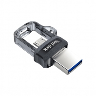 купить SanDisk Ultra Dual Drive m3.0 256GB Grey & Silver; EAN: 619659154400 в Алматы фото 1