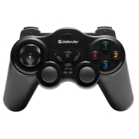 купить Беспроводной геймпад Defender Game Master Wireless, 12 кн., 10 метров, 2.4 ГГц, USB в Алматы фото 1