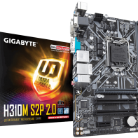 купить Материнская плата Gigabyte H310M S2P 2.0 Intel H310 LGA1151 2xDDR4 4xSATA3 D-Sub DVI HDMI COM M.2 mATX в Алматы фото 1