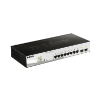 купить D-Link DGS-1210-10P Коммутатор 8-порт10/100/1000 + 2 комбо-портами 1000Base-T/SFP  PoE в Алматы фото 2