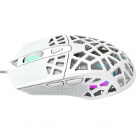 купить Puncher GM-20 High-end Gaming Mouse with 7 programmable buttons, Pixart 3360 optical sensor, 6 levels of DPI and up to 12000, 10 million times key life, 1.65m Ultraweave cable, Low friction with PTFE feet and colorful RGB lights, white, size:126x67.5 в Алматы фото 3