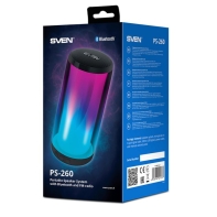 купить Колонка SVEN PS-260, black (10W, TWS, Bluetooth, FM, USB, microSD, 2000mA*h) в Алматы фото 3