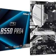 Купить Материнская плата ASRock B550 PRO4 AM4 4xDDR4 6xSATA3 2xM.2 D-Sub HDMI ATX Алматы